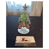 Small glass Christmas tree decor