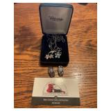Earrings and necklaces Marked 925