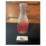Robertï¿½s milk glass bottle
