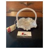 Fenton glass basket