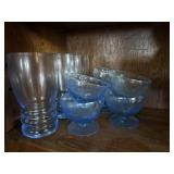 Blue Glassware