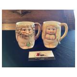 Adult theme mugs marked Japan