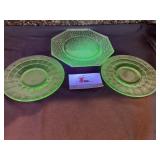 Uranium glass plates