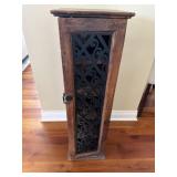 Free standing wooden shelves