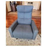 MCM Blue Swivel Chair