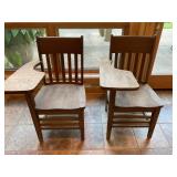 Wooden School Desks