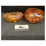 Marigold carnival glass