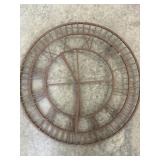 Metal Clock Decor