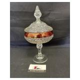 Red Glass Compote