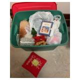 Tote of Christmas decor