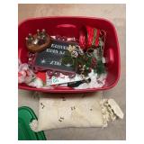Tote of Holiday Decor