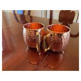 Copper mugs
