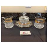 Cut glass glassware
