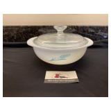 Pyrex Blue whet casserole dish