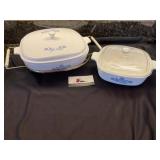 Corning Ware casserole dishes
