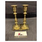 Brass candle sticks