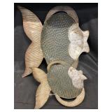Metal fish wall decor