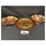 Marigold carnival glass