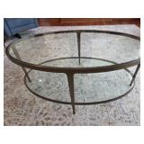 Metal and Glass Coffee Table