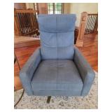 MCM Blue Swivel Chair
