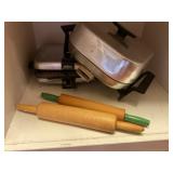 Electric skillet, rolling pins