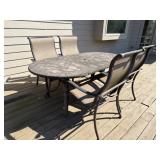 Patio table and chairs