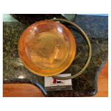 Copper and brass pan