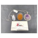 Size 7 Dendrite Opal, Ocean Jasper and Amethyst