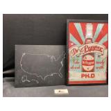 Dr Pepper and misc sign