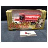 Coca-Cola diecast metal truck bank