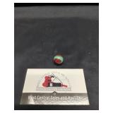 Red Corkscrew Akro Agate Marble