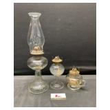 Glass oil lamps