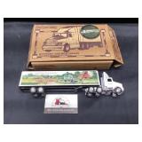 Ertl White GMc Cab with Trailer Land o Lakes