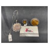 Size 6 tiger eye and rose Quartz necklace