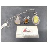 Size 8 Mother of Pearl and Citrine Agate G