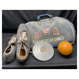 Vintage Pan American games sports bag and sports