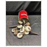 Enamel caster wheels