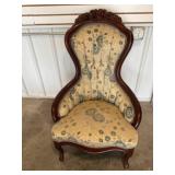 Victorian Kimball carved side chair