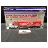 International cab with towers trailer semi