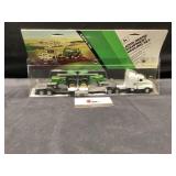 John Deere equipment, hauling set