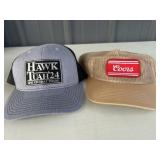 Coors and Hawk Tuah caps