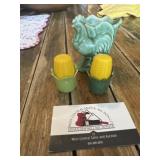 Rooster toothpick holder and corn shakers