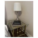 Side table with lamp