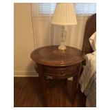 Side table with lamp