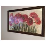 Framed floral art