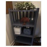 Wooden shelf and decor