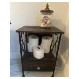 Wooden Stand with shell decor