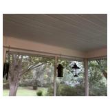 Wind, chime, lantern, birdhouses