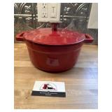 Cast iron red pot