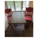 Primitive farmhouse table with chairs